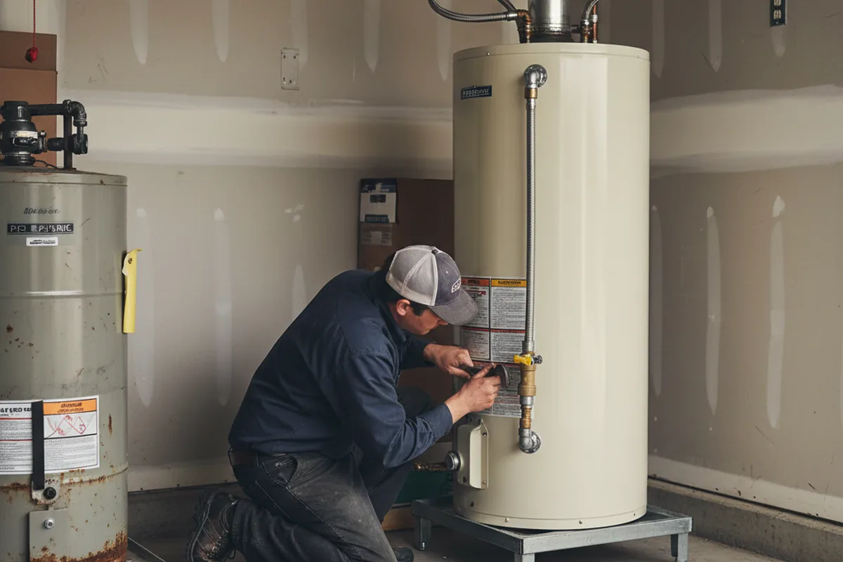 Water heater and shutoff valve replacement in Upper Lake